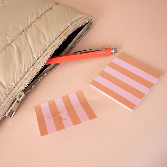 Square Stripe Sticky Notes Pad