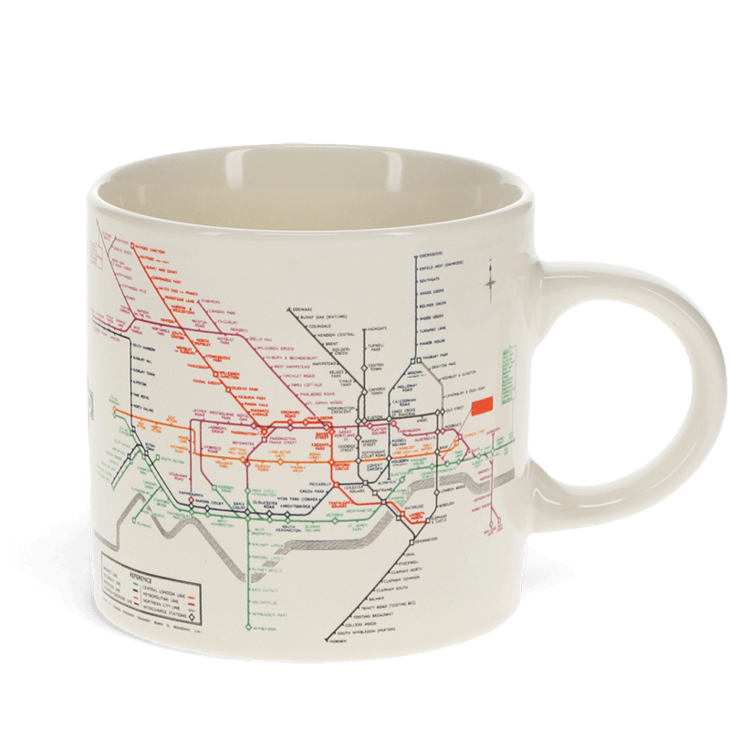 Vintage Tube Map Ceramic Mug