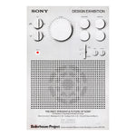 Sony Design 1982 Framed Archive Exhibition Poster - 80 x 55cm