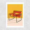 Wassily Chair Marcel Breuer Print - A4