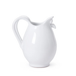 Conran Shop white owl or chicken lookalike bird Puglia jug, sideway picture on white background