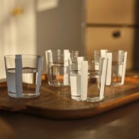 Nova Stripe White Tumbler 360ml Set of 4