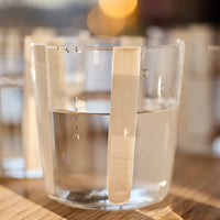 Nova Stripe White Tumbler 360ml with water