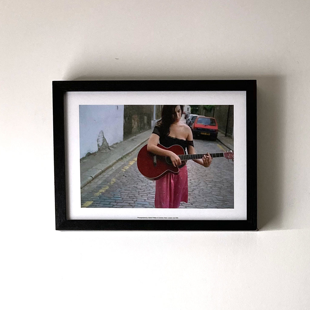 Amy with a Guitar in Camden Print