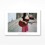Amy with a Guitar in Camden Print - A4