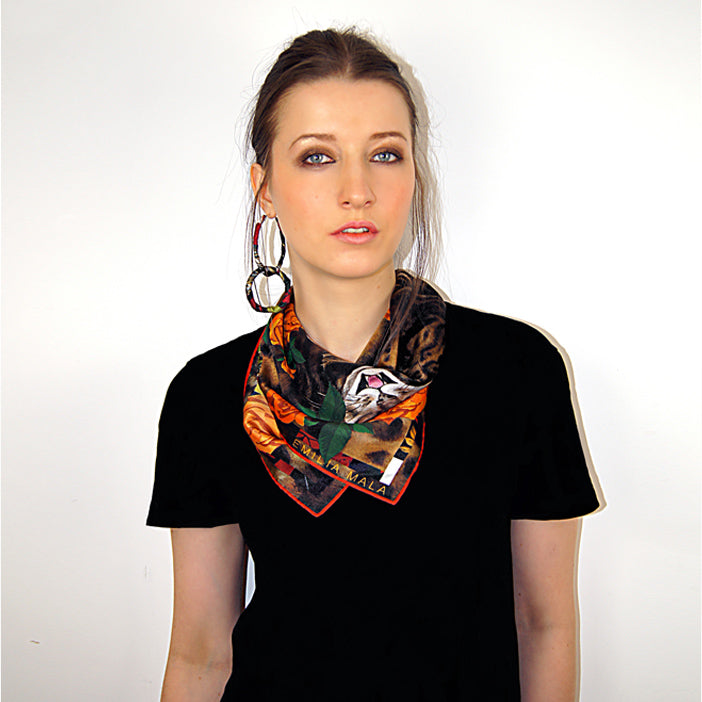 Bengal Rose Silk Scarf