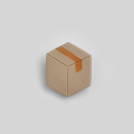 Cardboard Box pin badge