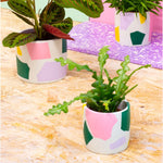 Chunky Colour Chip Plant Pot - small