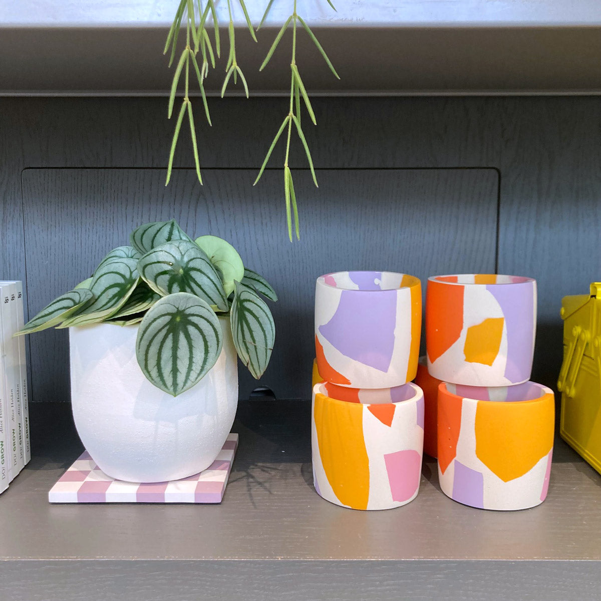 Chunky Colour Chip Plant Pot - small
