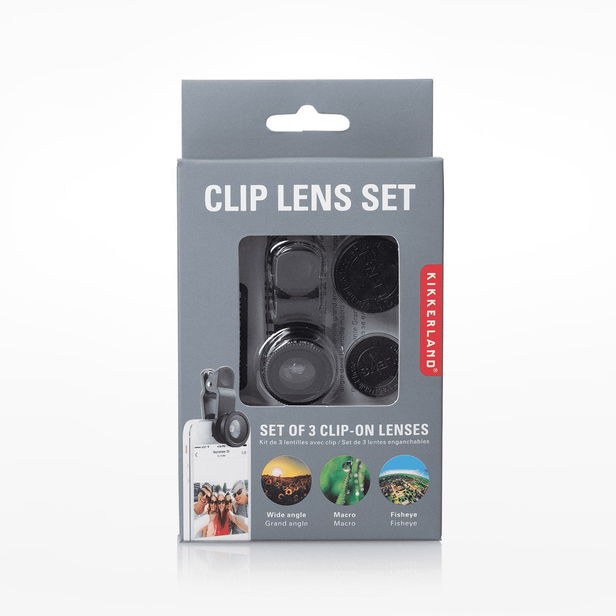 3-in-1 clip lens set