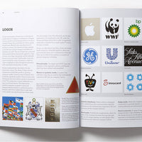 White interior pages with brand logos and black text on a white background