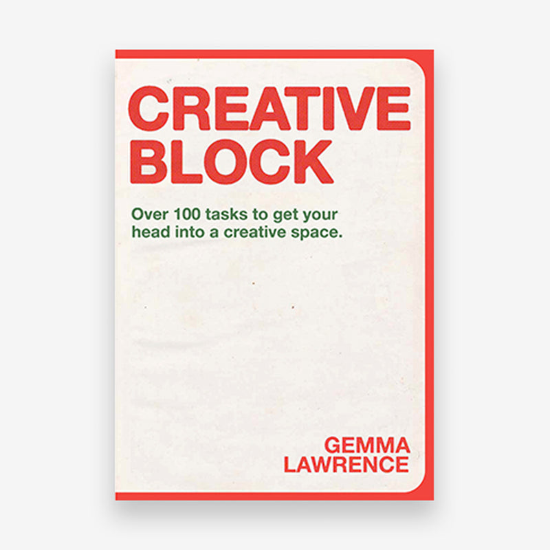 Creative Block front cover with red bold text on a light gray background.