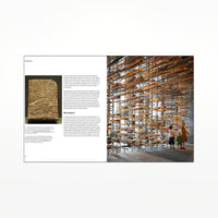 Interior pages with brown and grey images and black text on a white background