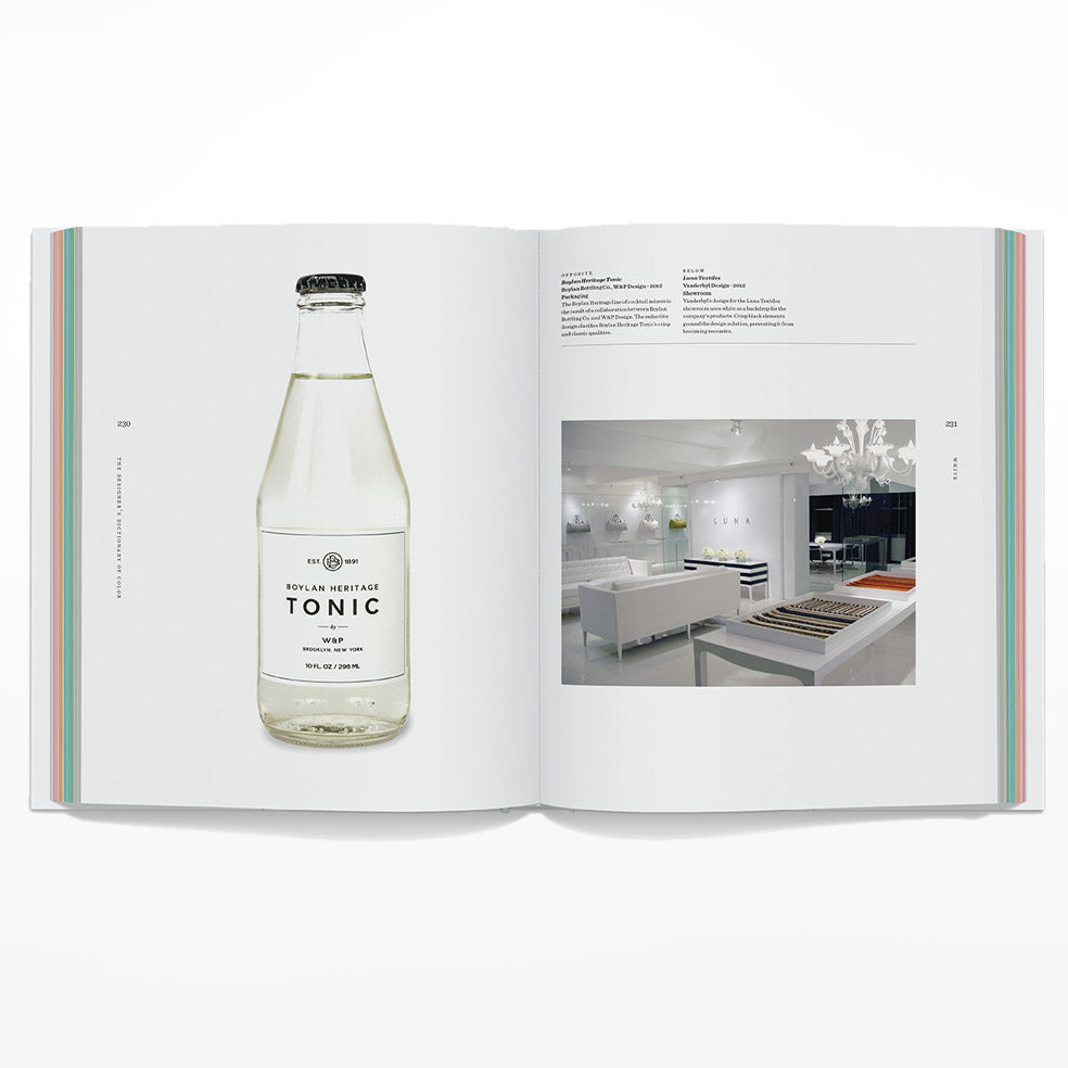 White pages with grey pictures of tables and a bottle on a white background