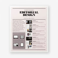 Editorial Design: Digital and Print