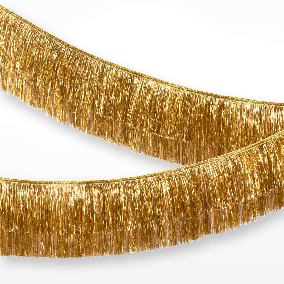 Gold Tinsel Fringe Garland
