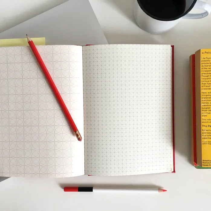 Grids & Guides (Red): A Notebook for Visual Thinkers