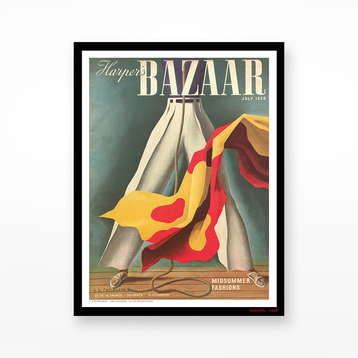 Harper's Bazaar, July 1939, no 8.- 30 x 40cm – Design Museum Shop