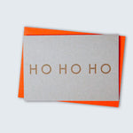 Hohoho Foil Blocked Greetings Card
