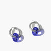 Cled Hoop Earrings - blue/silver