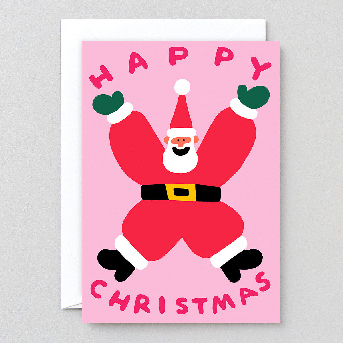 Christmas Santa Embossed Card