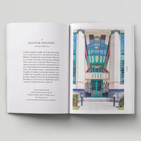 Inside page of Opinionated Guide to London Architecture with image of the Hoover Building.