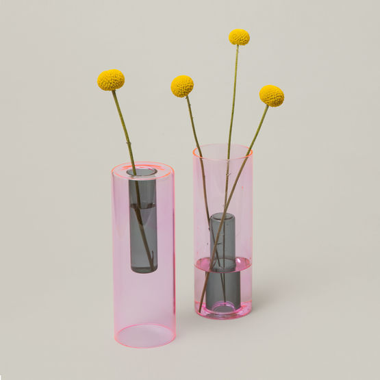 Reversible Vase Pink & Green