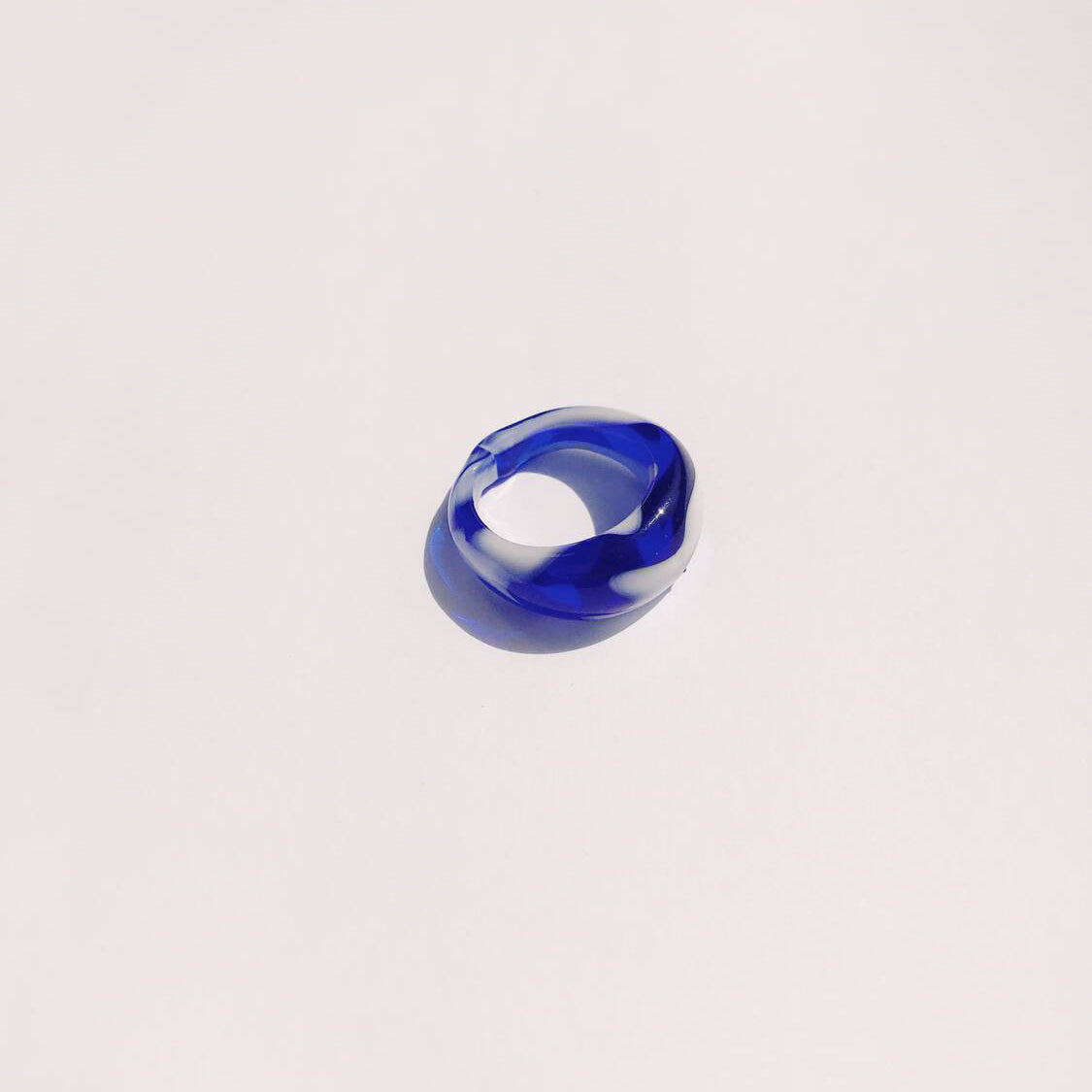 Marble Blue Ring