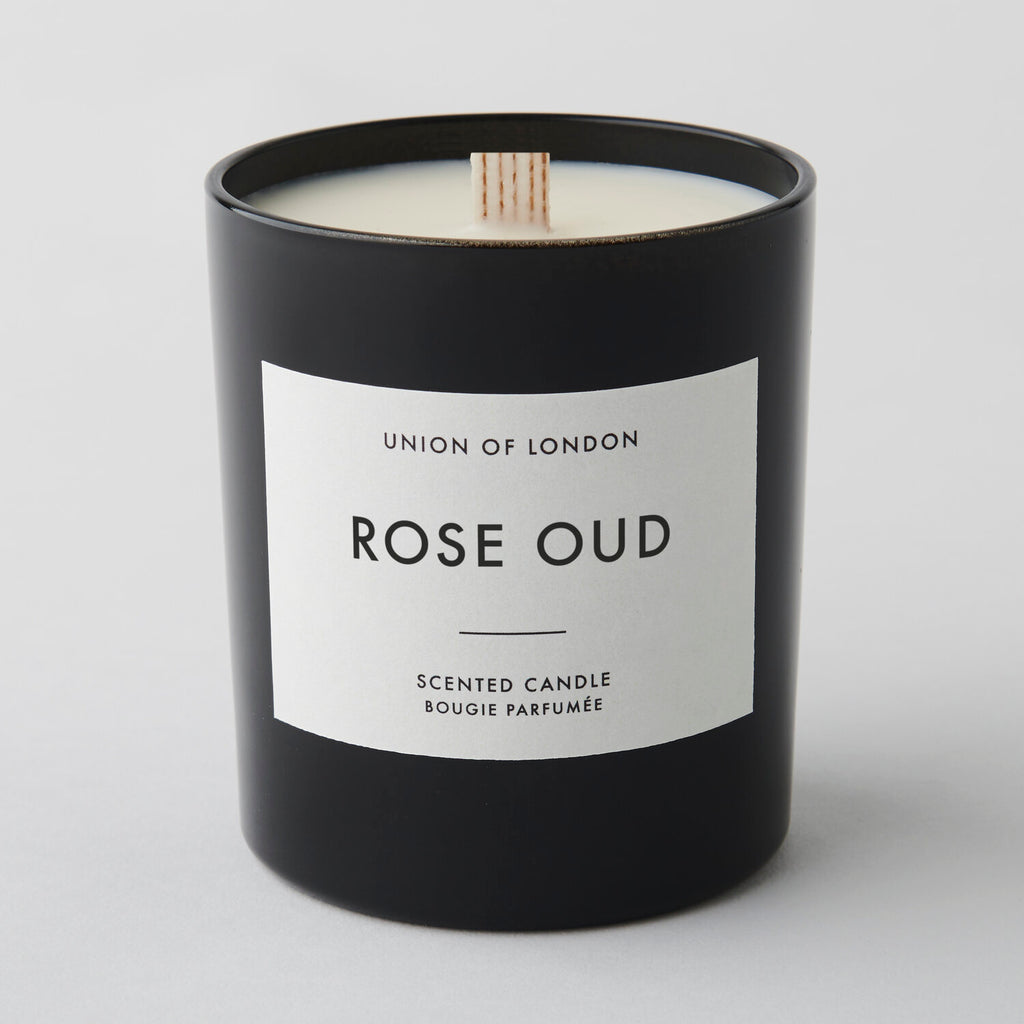 Candle Rose Oud Black Large