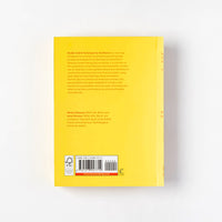 Back cover of Studio Craft with red text against a yellow background. 