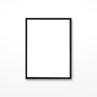 Black Picture Frame against a white background