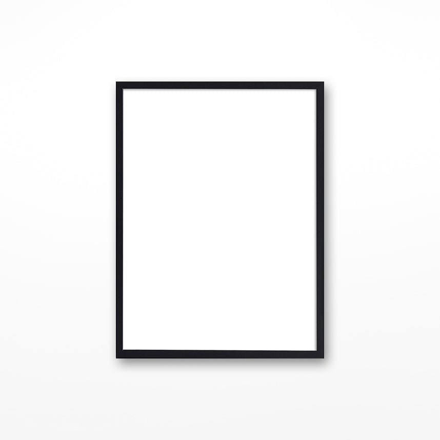 Black Picture Frame against a white background