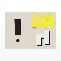 Grey pages with yellow, black, and white graphics on a white background