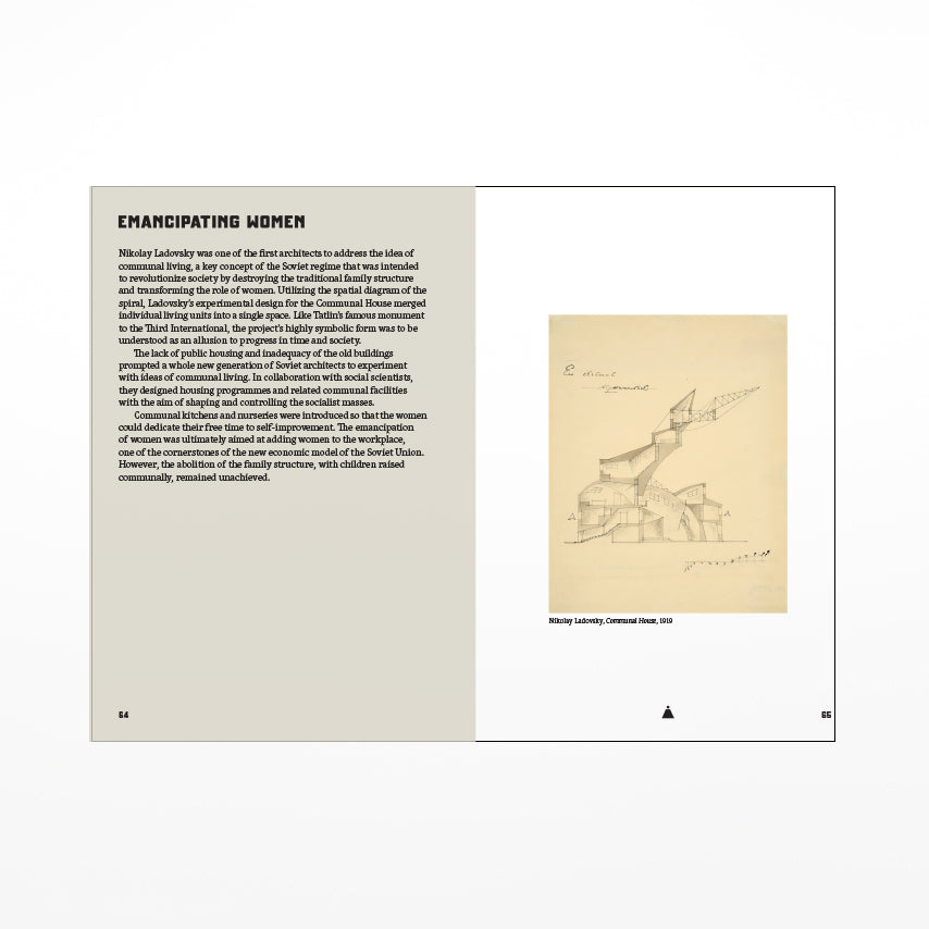 Grey and white pages with black text and brown photo on a white background