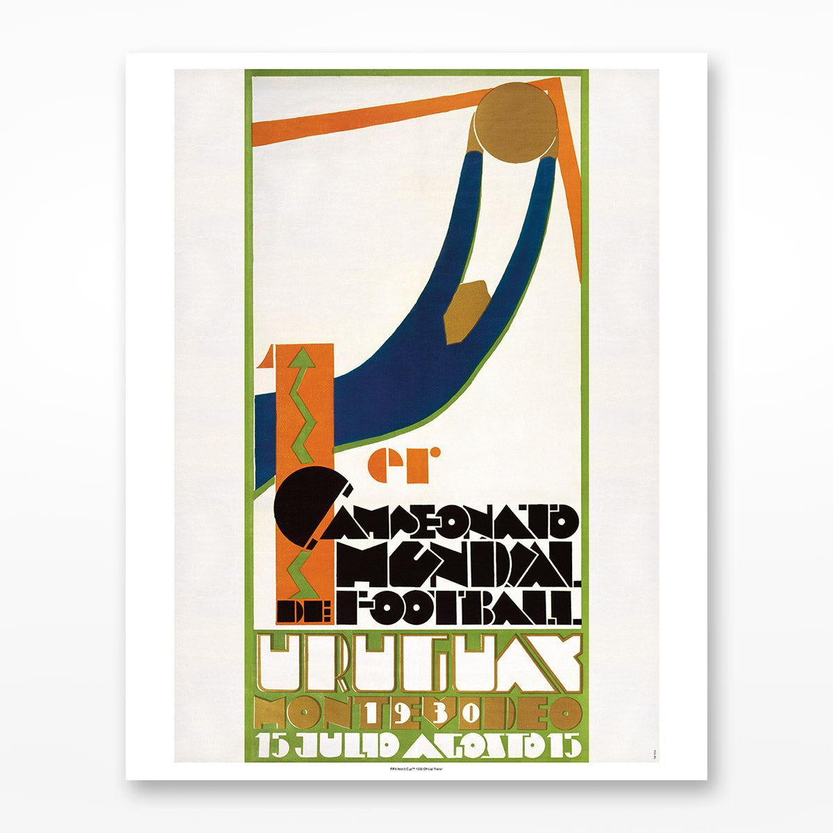 FIFA World Cup Poster Uruguay 1930 - 40 x 50cm